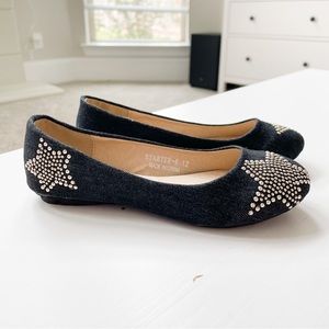 MarilynModa Black Star Flats Starter-K